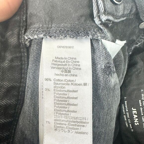 Madewell The Perfect Vintage Straight Jean Size 23 Black Crossover Edition - Picture 7 of 7